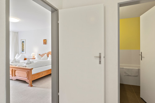 Wohnungsausschnitt Schlafzimmer 1/Badezimmer