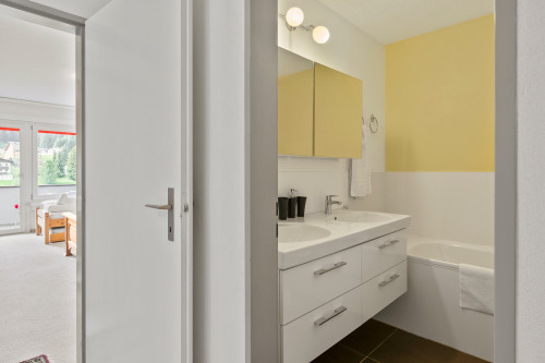 Wohnungsausschnitt Schlafzimmer 1/Badezimmer