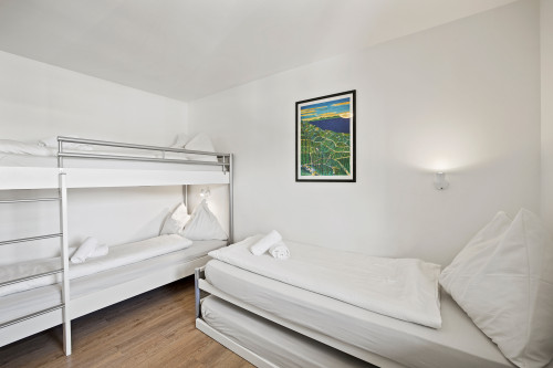 Schlafzimmer 2 mit Stockbett und Einzelbett