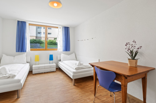 Schlafzimmer 1 mit drei Einzelbetten